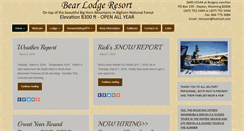 Desktop Screenshot of bearlodgeresort.com